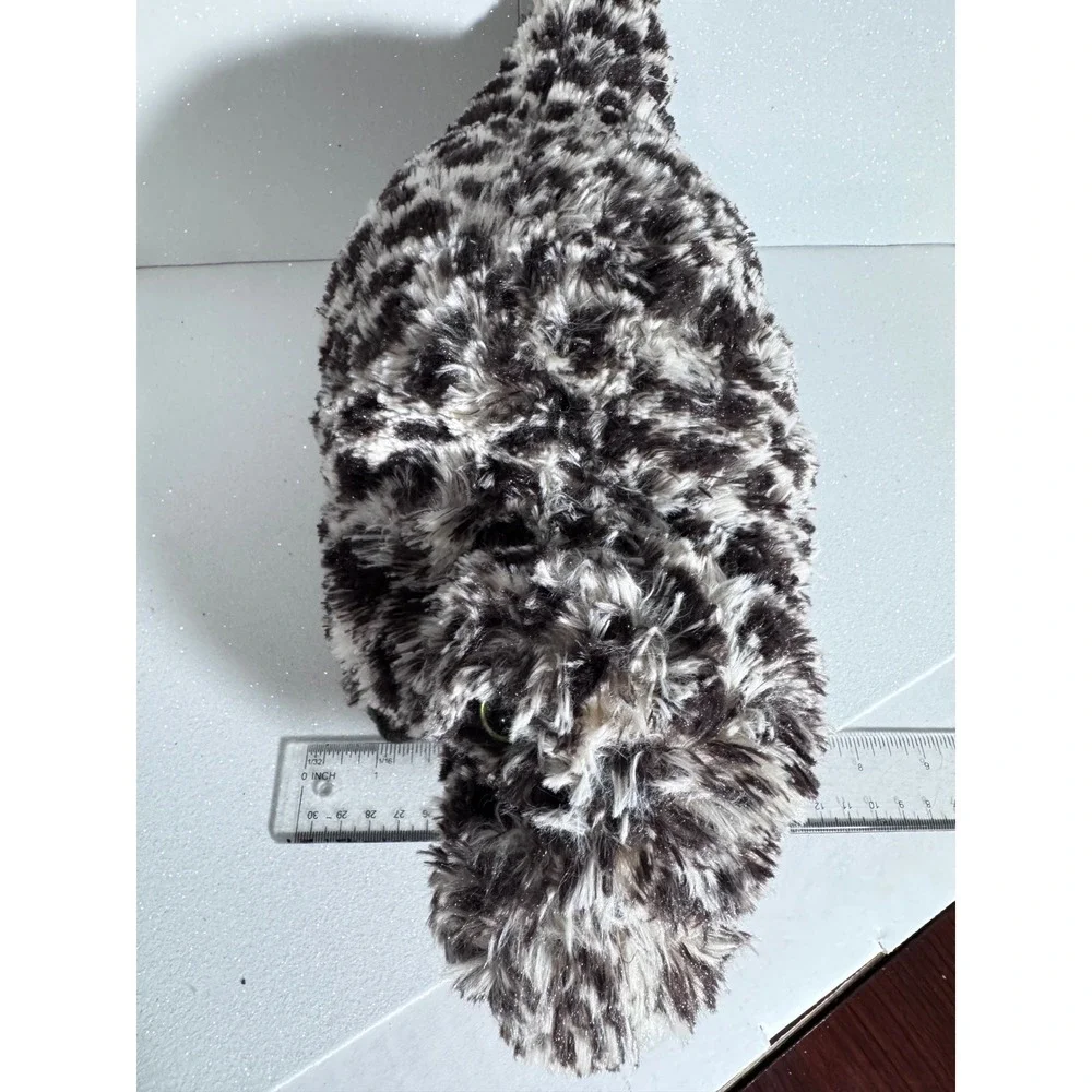 Pillow Pets Pee-Wees Dinosaur Plush Black White Spotted Spotted 11 inch Small